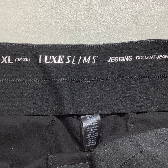 Luxe Slims Black Jegging Jean Women’s XL 18–20 - Sleek, Stretchy, Comfortable - Picture 3 of 8